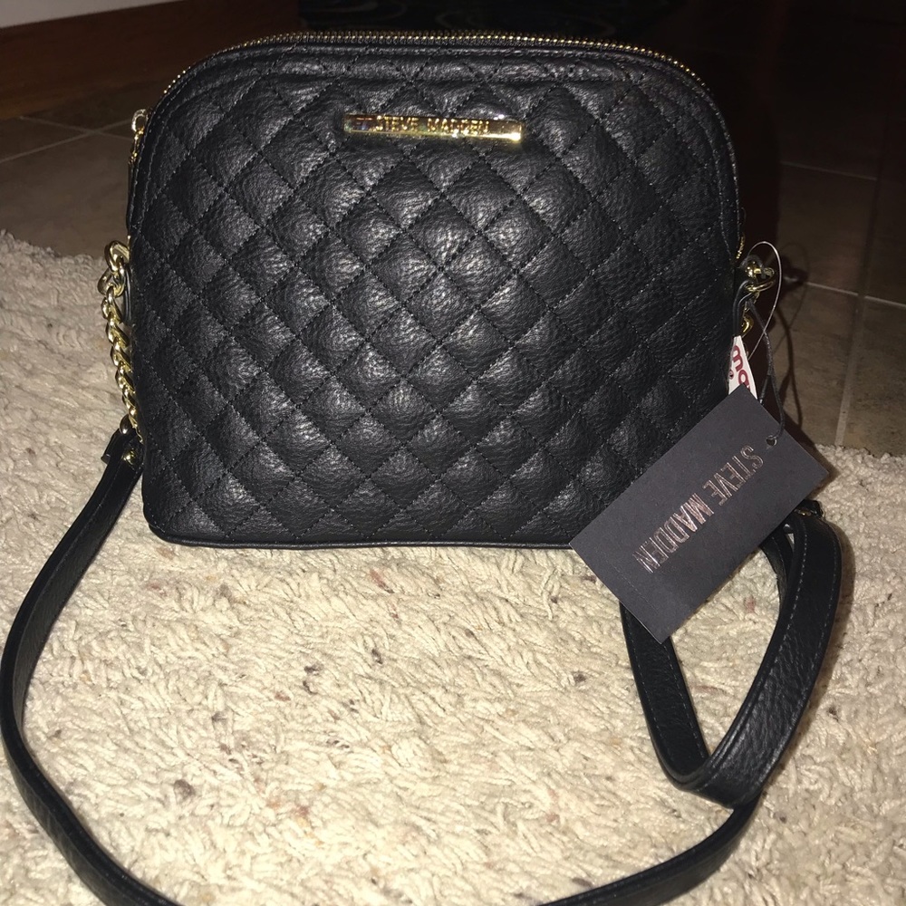 NWT Steven Madden Quilted Purse : Gold Detail